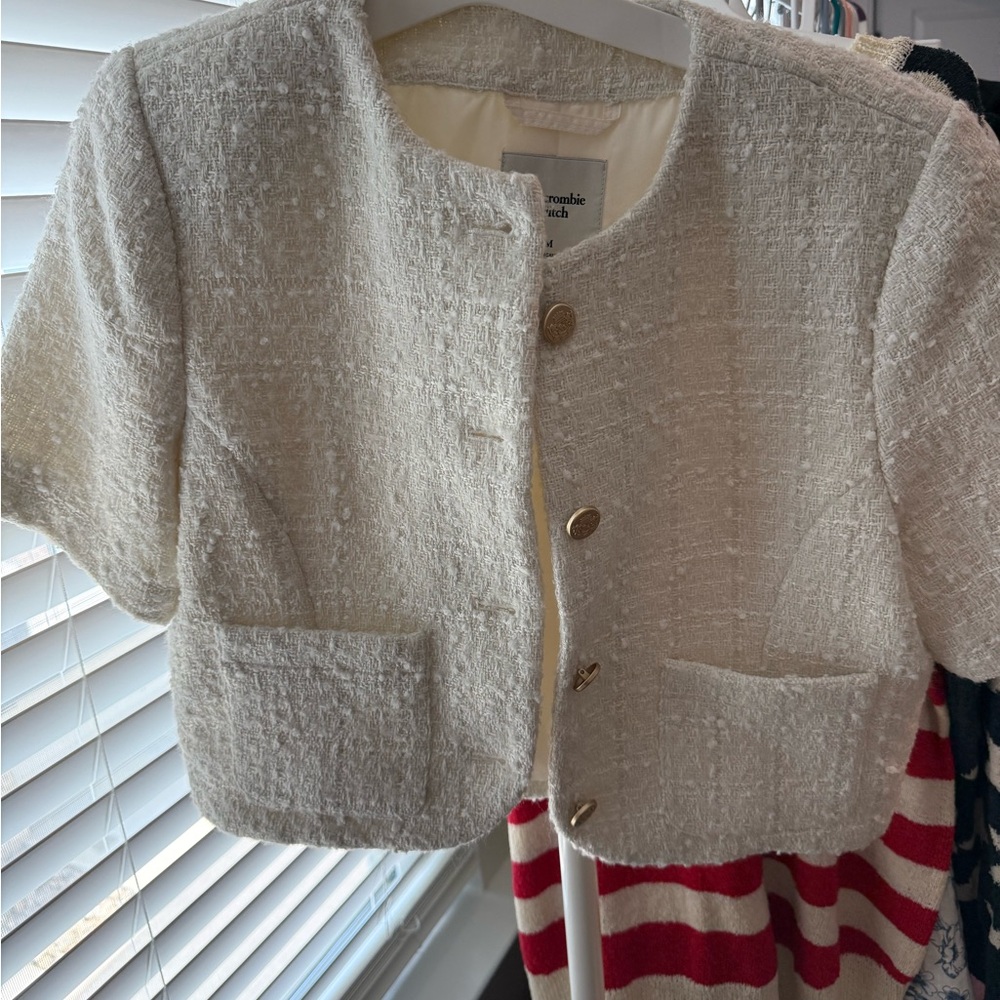 Abercrombie & Fitch Cream Blazer